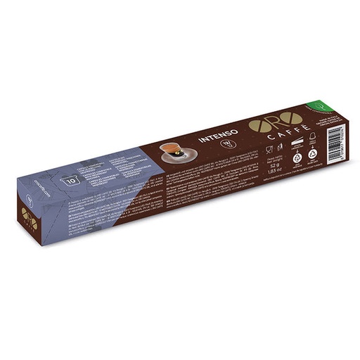 [OC-CPNEIN10] ORO CAFFÈ - INTENSO COFFEE | 10 COMPOSTABLE NESPRESSO COMPATIBLE CAPSULES